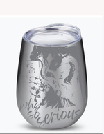 Load image into Gallery viewer, Stainless Steel Wine Tumbler (Etched/Engraved)
